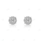925 Sterling Silver Studded Earrings For Women hip hop jewelry CustomDiamJewel