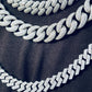 10K White Gold Diamond Cuban Chain hip hop jewelry CustomDiamJewel   