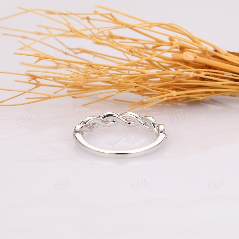 0.29CTW Lab Grown Diamond Twisted Rope Wedding Band  customdiamjewel   