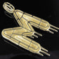 2" 1.7 CTW Real Diamond 10K Solid Gold Letter 'M' Initial Drip Pendant CustomDiamJewel