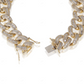 Baguette Cut VVS Moissanite Cuban Link Bracelet CustomDiamJewel