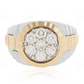 14K Gold Two Tone Lab Grown Diamond Ring For Men hip hop jewelry CustomDiamJewel