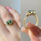 Antique Handmade Moissanite Bridal Promise Ring