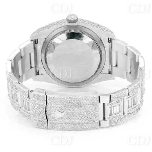 Moissanite Studded Rolex Oyster Belt Hip Hop Wrist Watch customdiamjewel