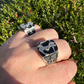 Black Onyx Anchor Sailor Maritime Ring  customdiamjewel   