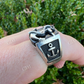 Black Onyx Anchor Sailor Maritime Ring  customdiamjewel   
