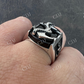 Black Onyx Anchor Sailor Maritime Ring  customdiamjewel   