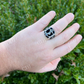 Black Onyx Anchor Sailor Maritime Ring  customdiamjewel   