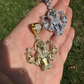Moissanite Anubis Iced Pendant  customdiamjewel   