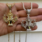 Moissanite Anubis Iced Pendant  customdiamjewel   