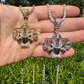 Moissanite Anubis Iced Pendant  customdiamjewel   