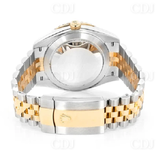 Bezel Round Cut Moissanite Diamond Hip Hop Iced Out Luxury Watch customdiamjewel