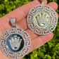Iced Hip Hop Diamond King Crown Medallion Pendant  customdiamjewel   