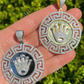 Iced Hip Hop Diamond King Crown Medallion Pendant  customdiamjewel   