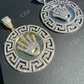 Iced Hip Hop Diamond King Crown Medallion Pendant  customdiamjewel   
