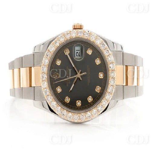 High Quality Rolex Bezel Diamond Watch Hip Hop Unisex Watch customdiamjewel