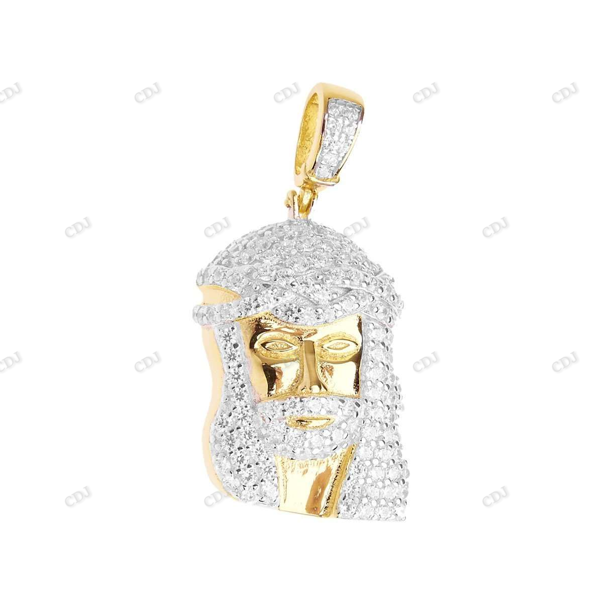 Hip Hop Sterling Silver Jesus Mini Pendant hip hop jewelry CustomDiamJewel