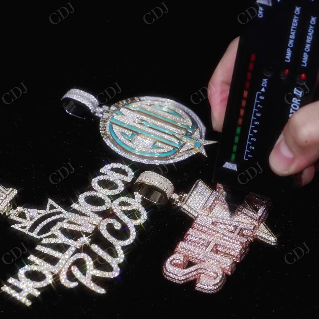 High Quality Iced Out Hip Hop Pendant hip hop jewelry CustomDiamJewel   