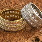 Princess Cut Diamond Icy Tennis Wedding Band  customdiamjewel   