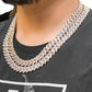 12MM Two Tone Gold Diamond Cuban Chain hip hop jewelry CustomDiamJewel