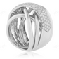 18K White Gold Moissanite Diamond Ring For Men hip hop jewelry CustomDiamJewel