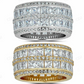 Princess Cut Diamond Icy Tennis Wedding Band  customdiamjewel   