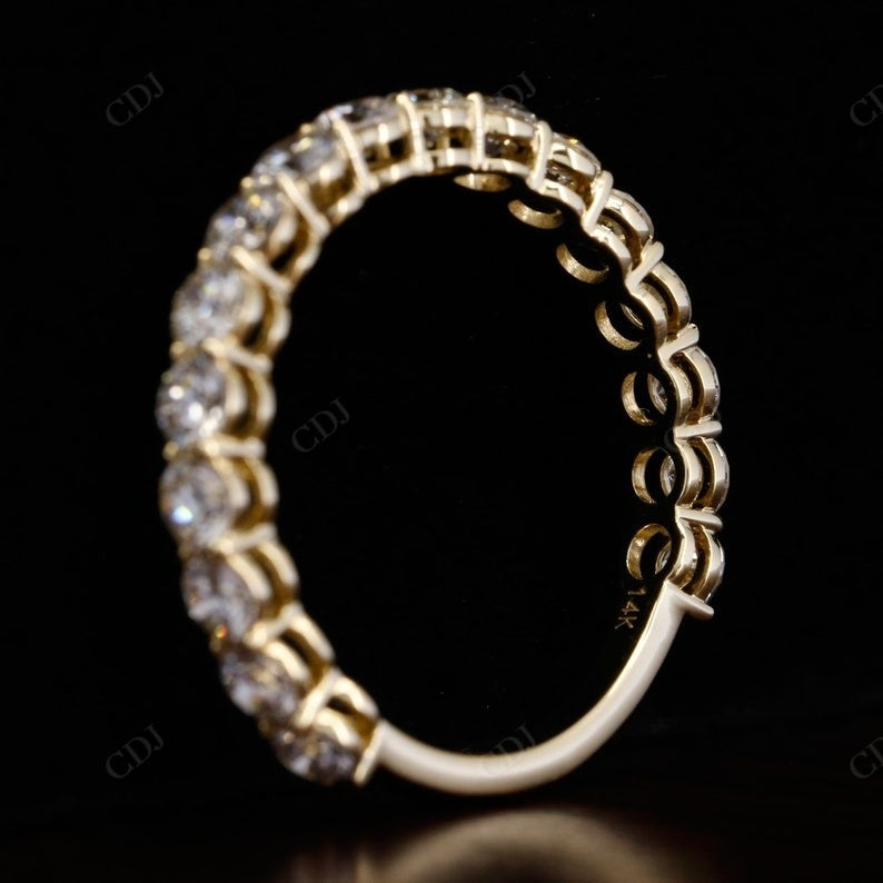 2.09CTW Round Lab Grown Diamond 3/4 Eternity Wedding Band  customdiamjewel   