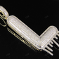 2" 1.10 CTW Real Diamond Letter L Initial Drip 10K Gold Pendant CustomDiamJewel