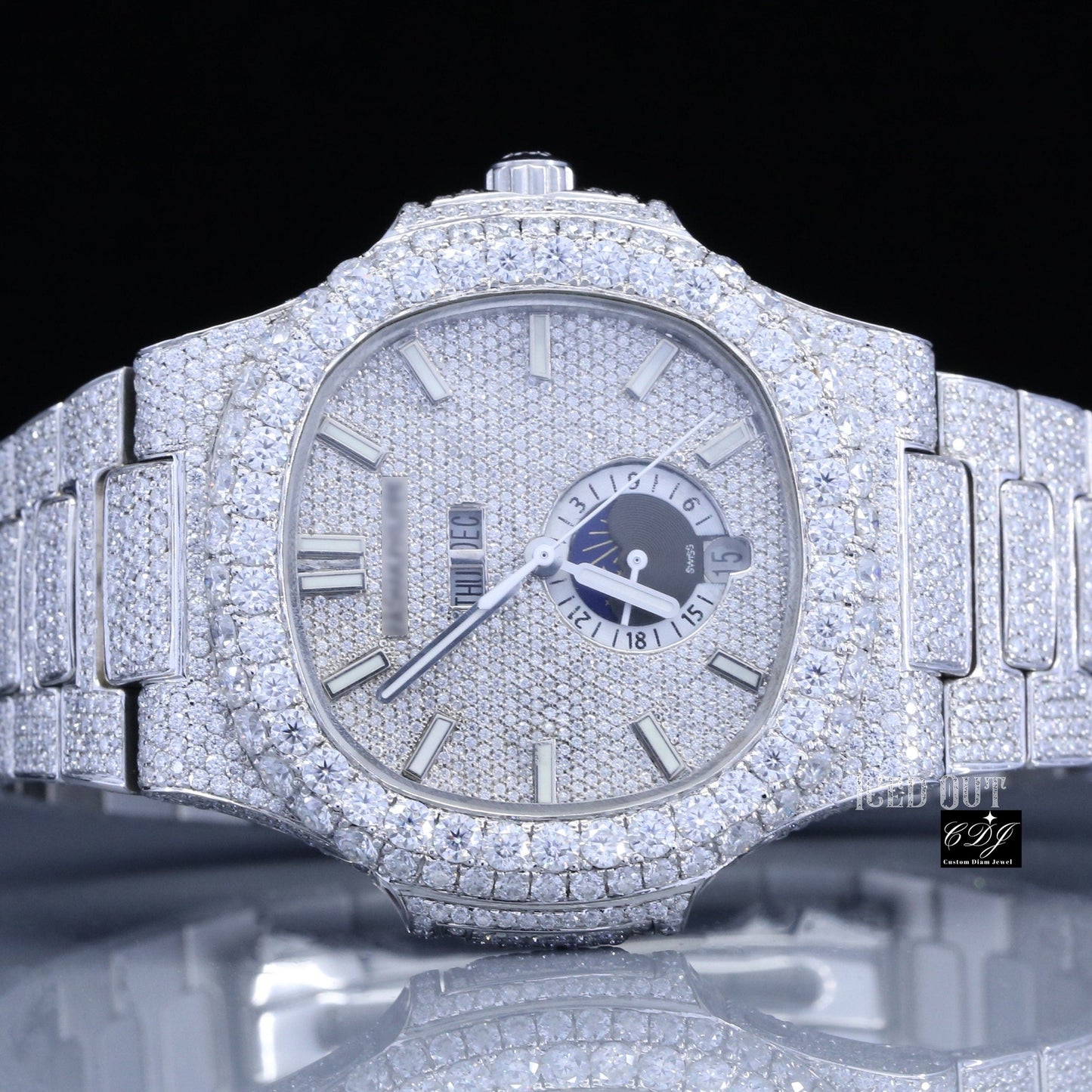 Luxury Customized Iced Out Diamond Watch For Men customdiamjewel