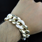 925 Sterling Silver Alternating Mens Cuban Bracelet hip hop jewelry customdiamjewel