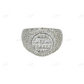 925 Sterling Silver Moissanite Dome Ring hip hop ring customdiamjewel