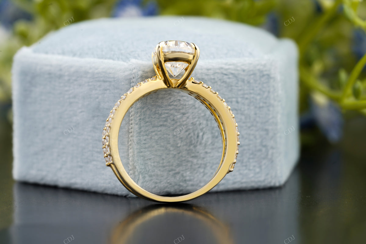 Oval Lab-Grown Diamond Crossover Ring customdiamjewel