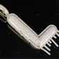 2" 1.10 CTW Real Diamond Letter L Initial Drip 10K Gold Pendant CustomDiamJewel