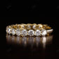 2.09CTW Round Lab Grown Diamond 3/4 Eternity Wedding Band  customdiamjewel   