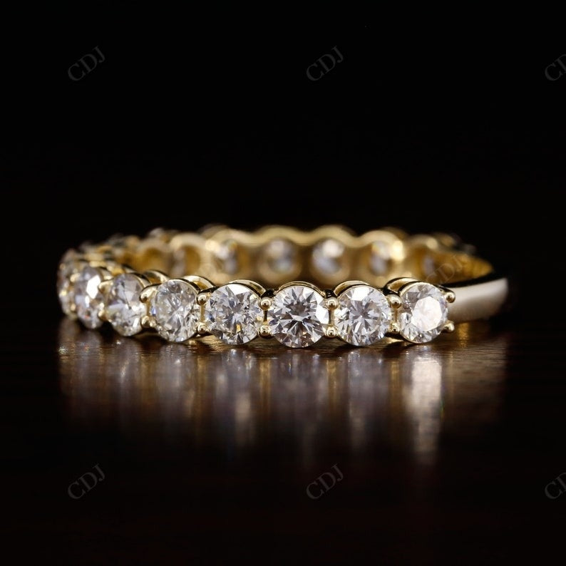 2.09CTW Round Lab Grown Diamond 3/4 Eternity Wedding Band  customdiamjewel   