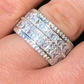 Princess Cut Diamond Icy Tennis Wedding Band  customdiamjewel   