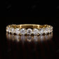 2.09CTW Round Lab Grown Diamond 3/4 Eternity Wedding Band  customdiamjewel   