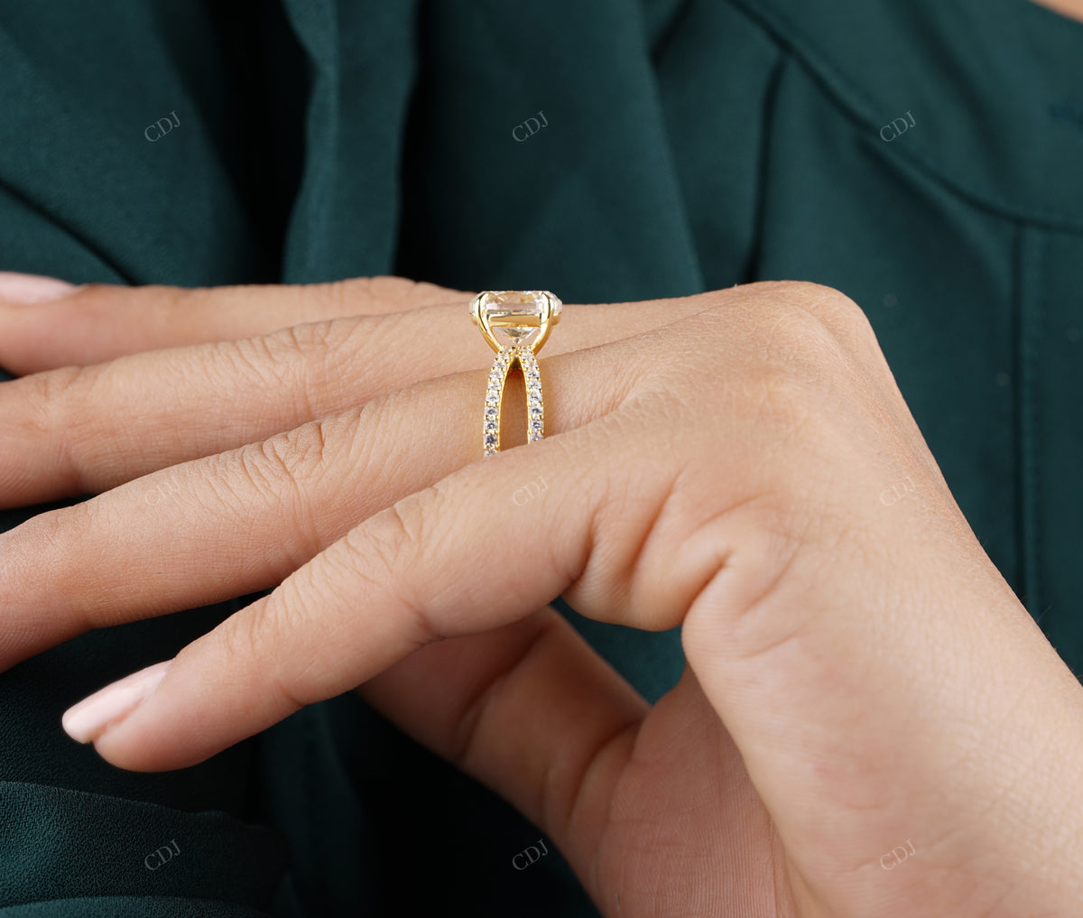 Oval Lab-Grown Diamond Crossover Ring customdiamjewel