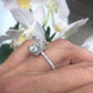 Radiant Cut Claw Prong Eternity Engagement Ring  customdiamjewel   