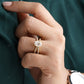 Oval Lab-Grown Diamond Crossover Ring customdiamjewel