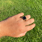 Sterling Silver Black Onyx Pinky Ring  customdiamjewel   