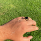 Sterling Silver Black Onyx Pinky Ring  customdiamjewel   