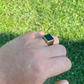 Sterling Silver Black Onyx Pinky Ring  customdiamjewel   