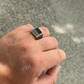 Sterling Silver Black Onyx Pinky Ring  customdiamjewel   