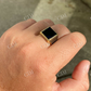 Sterling Silver Black Onyx Pinky Ring  customdiamjewel   