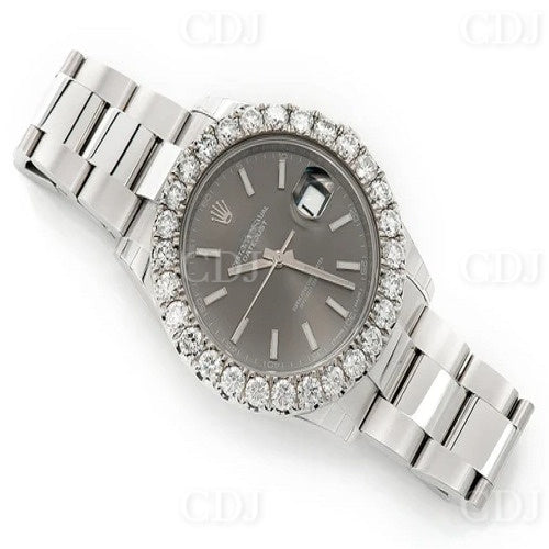 Automatic Movement Premium High quality Watch Custom Luxury Hand Set Watch customdiamjewel