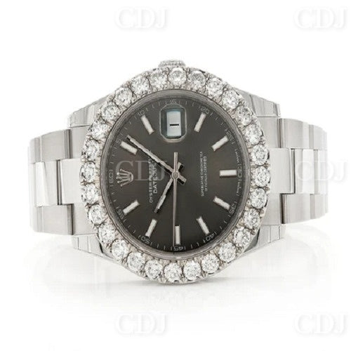 Automatic Movement Premium High quality Watch Custom Luxury Hand Set Watch customdiamjewel