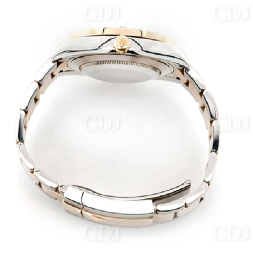 Round Bezel Moissanite Diamond Watch Hip Hop Men's Wrist Watch customdiamjewel