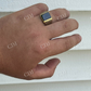Black Onyx Square Ring  customdiamjewel   