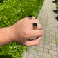 Black Onyx Square Ring  customdiamjewel   